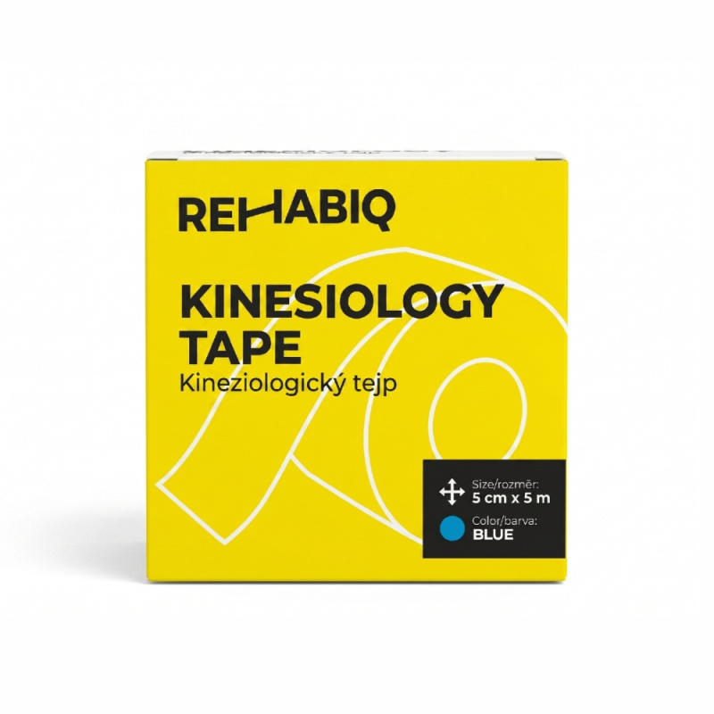 REHABIQ Kinesiology tape tejpovací páska modrá 5 cm x 5 m