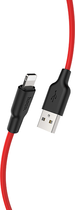 Hoco Kabel USB-A/Lightning pro iPhone a iPad - Hoco, X21 Plus Red