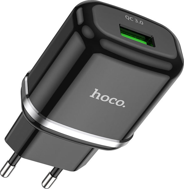 Hoco Nabíjecí USB adaptér - Hoco, N3 QC3.0 18W Black