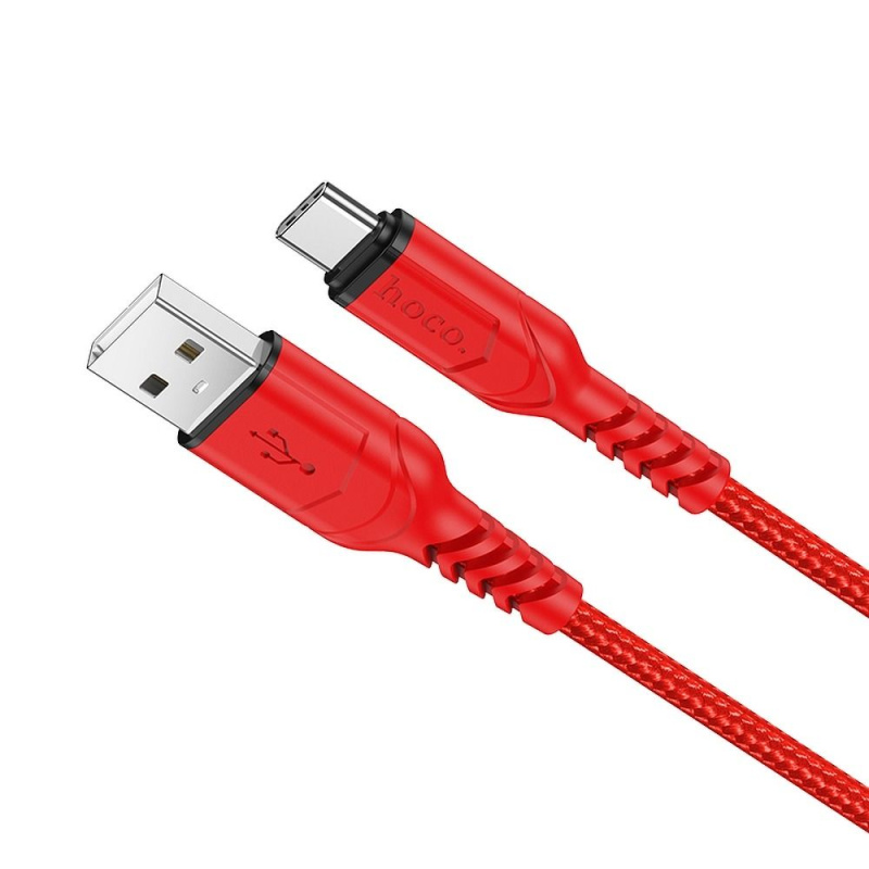 HOCO USB A na typ C QC 3A kabel X59 1 m červený