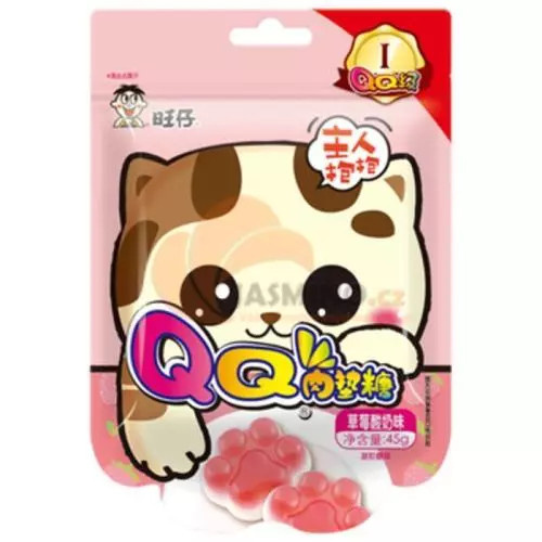 Want Want Cat Paw Gummy Strawberry Flavour 45g