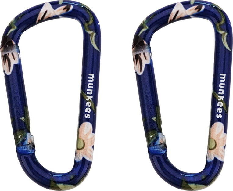 Munkees Karabina Flower Blue S - 2 kusy
