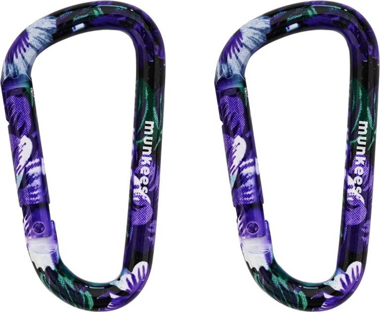Munkees Karabina Flower Lila S - 2 kusy