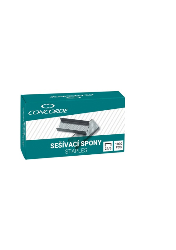 Sešívací spony CONCORDE 24/6, 1000 ks CONCORDE