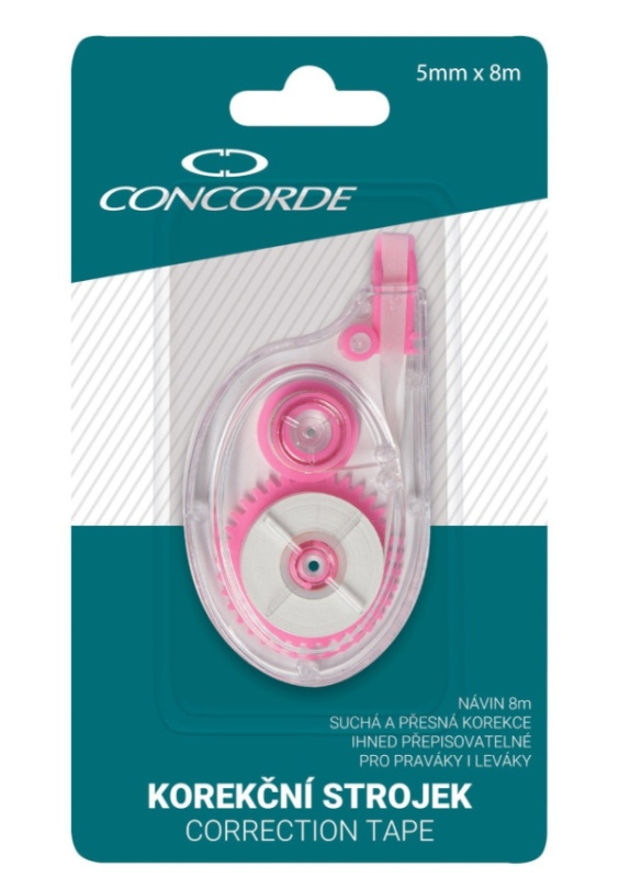 Korekční strojek CONCORDE 5mm x 8m, jednorázový CONCORDE
