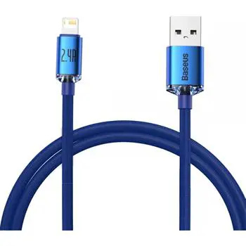 Baseus Crystal Shine Series kabel USB-A/Lightning (20W) 1,2m modrý