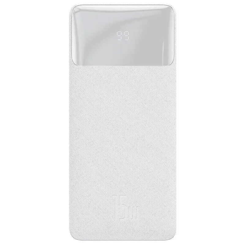Baseus Bipow powerbanka 30000mAh bílá Bílá