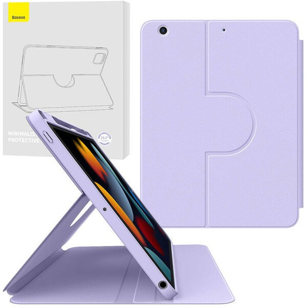 Baseus Minimalist Series magnetický kryt na Apple iPad 10.2'' ARJS041005 fialová Fialová