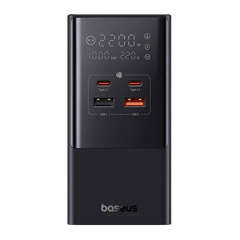Nabíjecí stanice Baseus PowerCombo Tower 100W EU černá Černá