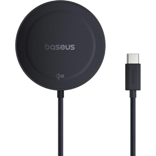 Baseus Bezdrátová nabíjecí magnetická podložka Simple Mini4 Qi2 15W černá Černá
