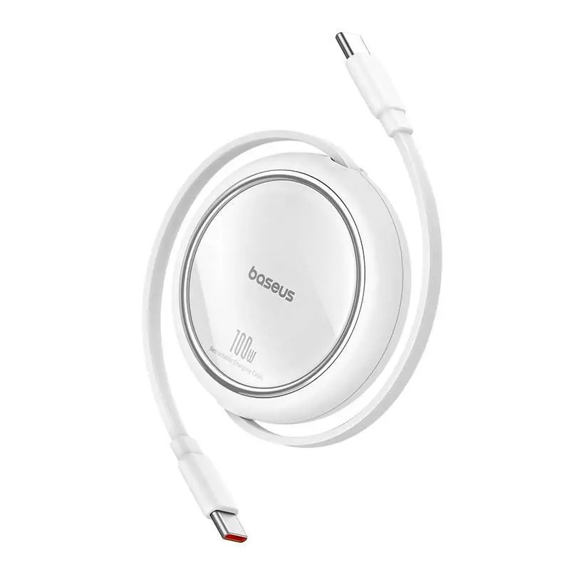 Baseus P10364500213-01 Free2Pull mini 100W USB-C/USB-C 1,5m bílý Bílá