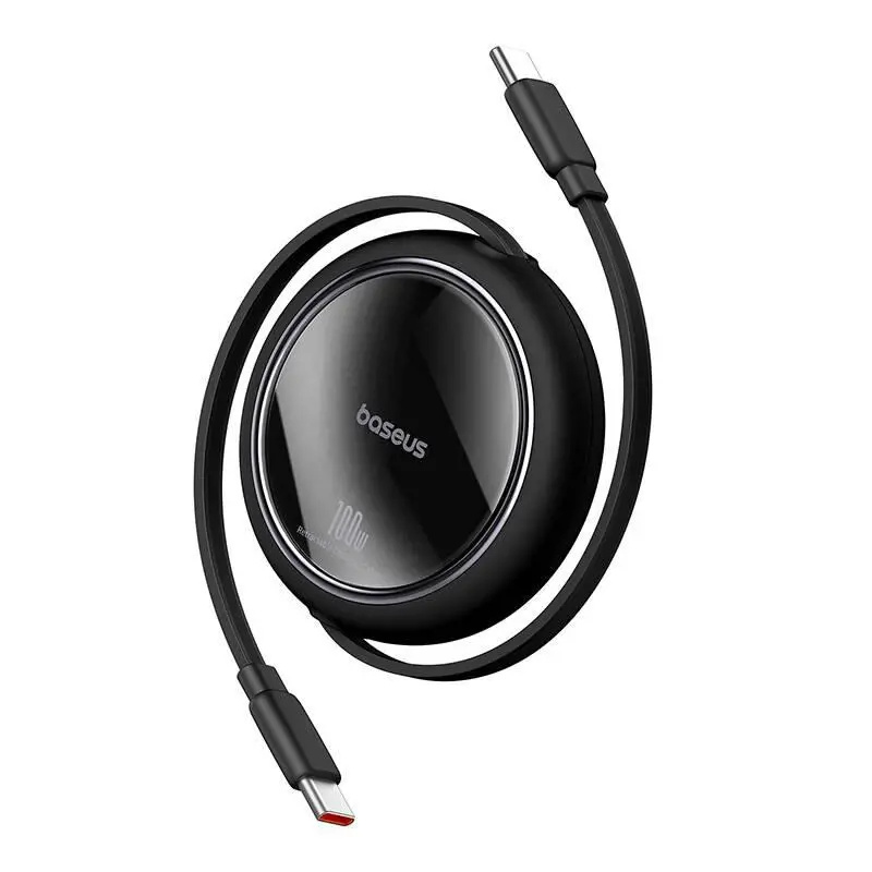 Baseus P10364500113-00 Free2Pull mini 100W USB-C/USB-C 1,5m černý Černá