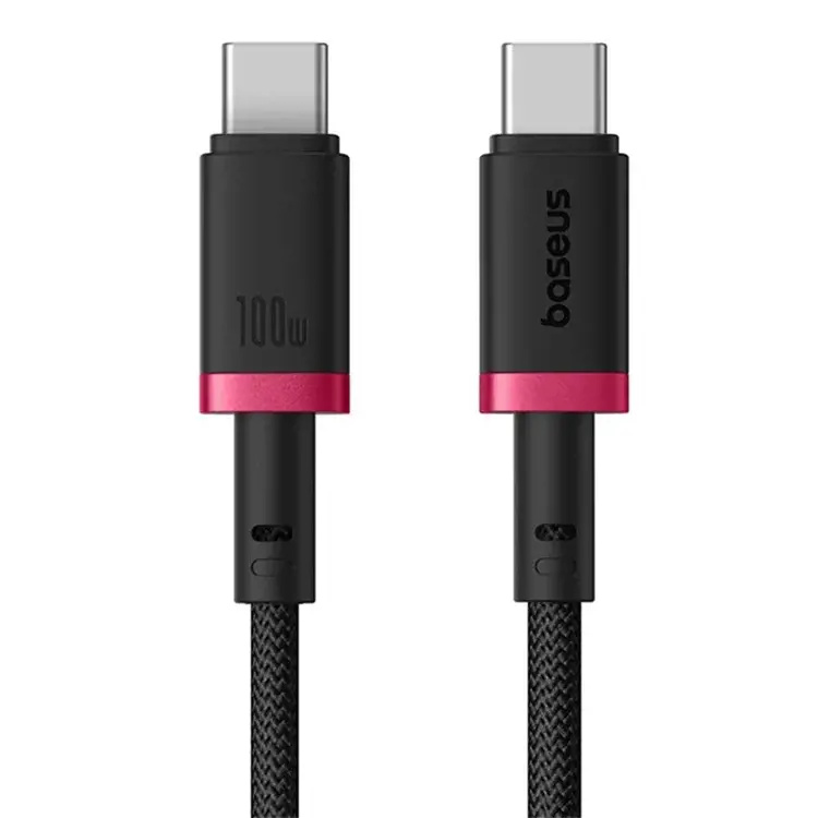 Baseus Dura USB-C/USB-C napájecí kabel 100W 1m červeno/černý