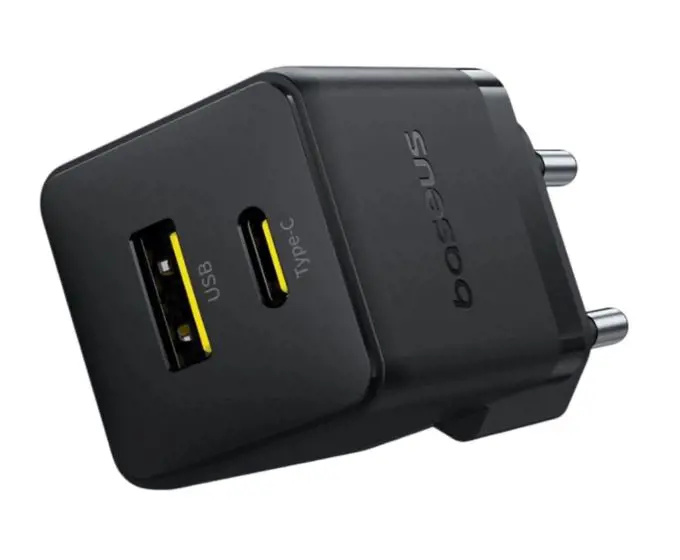 Baseus Palm 30W nabíječka do sítě černá Černá