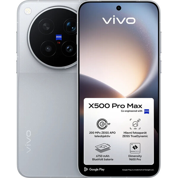 VIVO X500 Pro Max 12GB/512GB šedý