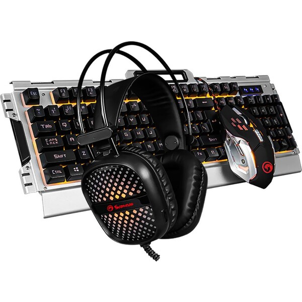 Marvo CM303 EN Černá/stříbrná