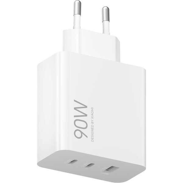 Xiaomi 90W HyperCharge Power Adapter 2x USB-C, 1x USB-A bílý