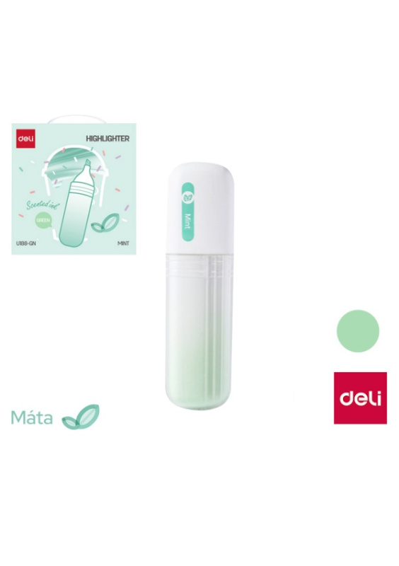 Zvýrazňovač s vůní DELI EU188-GN pastel zelený DELI GROUP CO., LTD.
