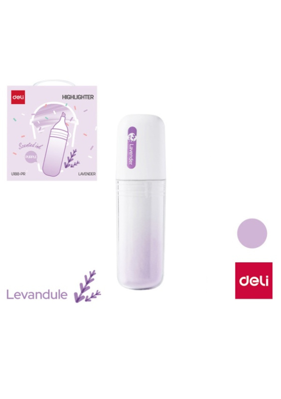 Zvýrazňovač s vůní DELI EU188-PR pastel fialový DELI GROUP CO., LTD.