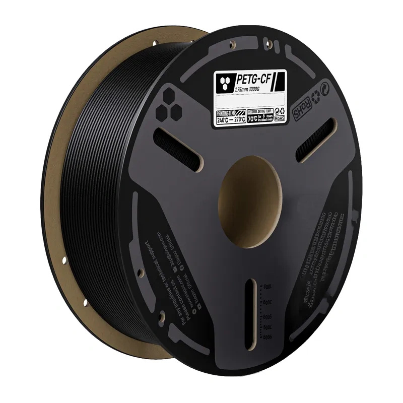 Elegoo filament PETG-CF s uhlíkovými vlákny černý 0,5 kg