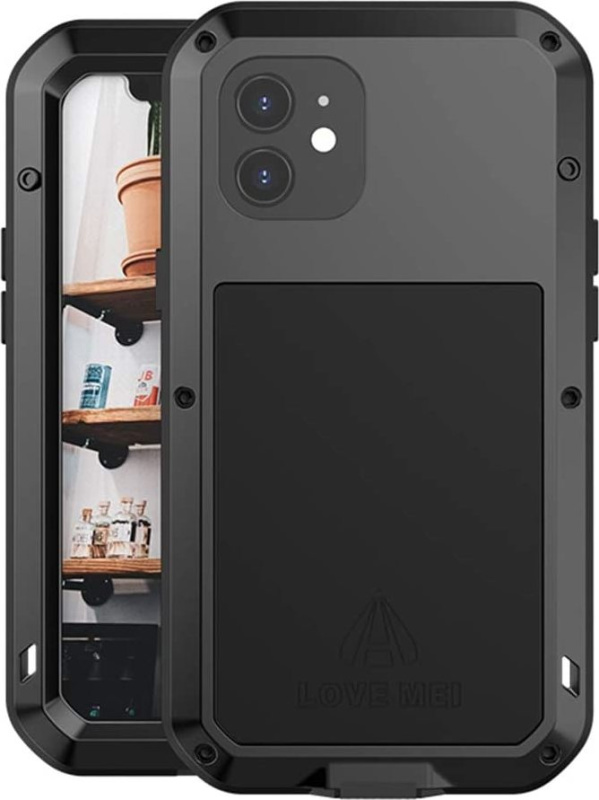 Love Mei Ochranný kryt pro iPhone 12 - LOVE MEI, Powerful Black