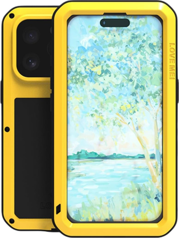 Love Mei Ochranný kryt na iPhone 16 Pro - LOVE MEI, Powerful Yellow