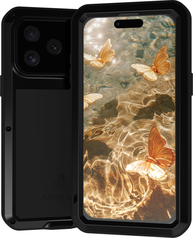 Love Mei Ochranný kryt na iPhone 17 Pro MAX - LOVE MEI, Powerful Black