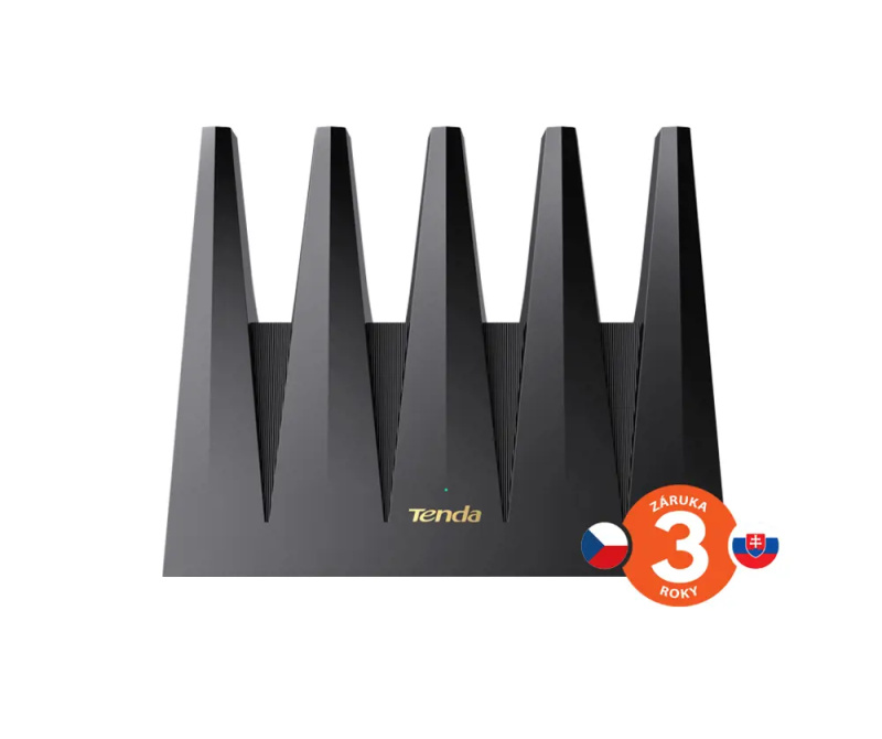 Tenda BE12 Pro BE7200 WiFi 7 Mesh Router, 2x 2.5G WAN/LAN, 3x 1G WAN/LAN, 7141 Mb/s, NFC, VPN