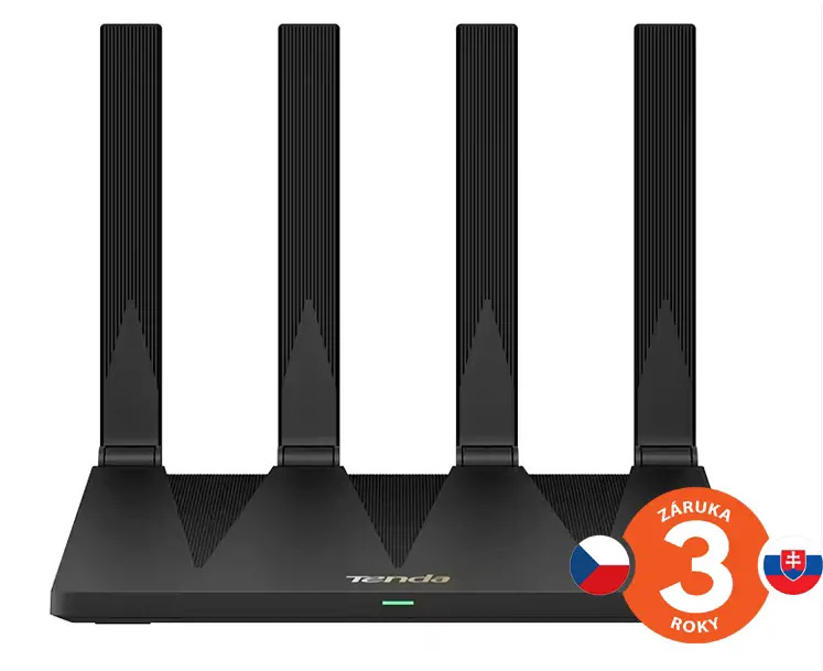 Tenda AX12 Pro AX3000 WiFi 6 Mesh Router, NFC, VPN server, 1x GWAN, 3x GLAN, IPv6, 4x 7dBi, Repeater