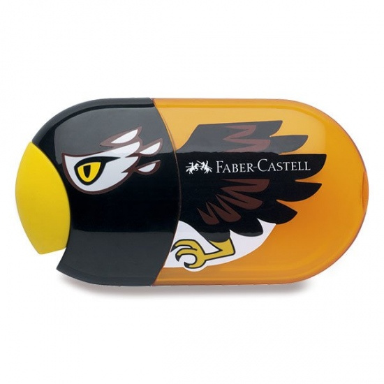 Ořezávátko Faber Castell Eagle dvojité s pryží a zásobníkem Faber-Castell