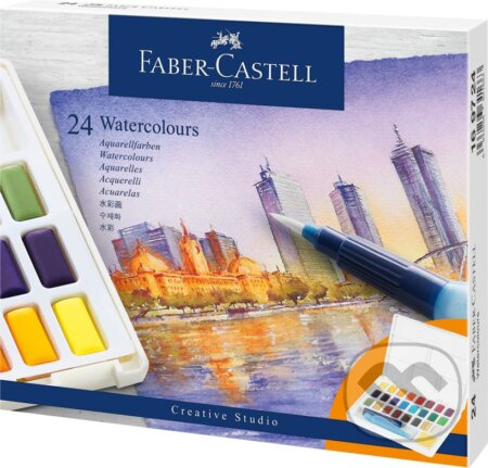 Vodové barvy Faber Castell s paletou 24 ks Faber-Castell