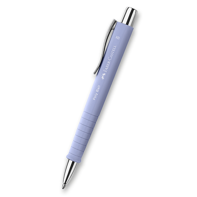 Kuličkové pero Faber-Castell Poly Ball Silver XB, výběr barev Pale Iris Faber-Castell