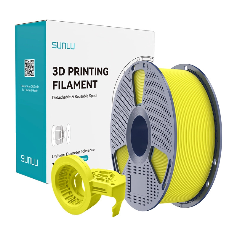 vysokorychlostní matný filament SUNLU PETG – žlutý