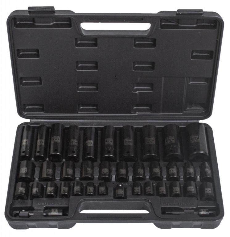 Sada vnitřních nástrčných klíčů 1/2" a 3/8", 38 ks - HT206404