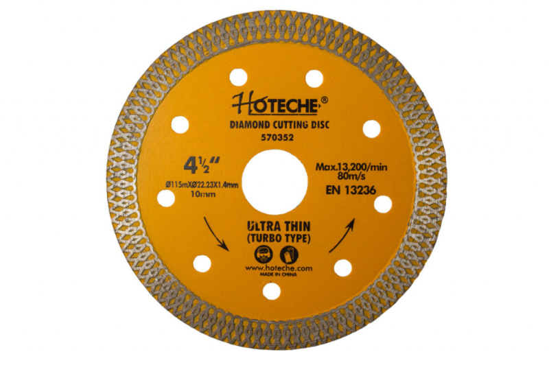 Diamantový řezný kotouč úzký 115 mm, TURBO - HT570352