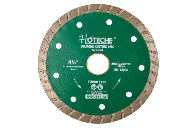 Diamantový řezný kotouč, TURBO, 115 mm - HT570363