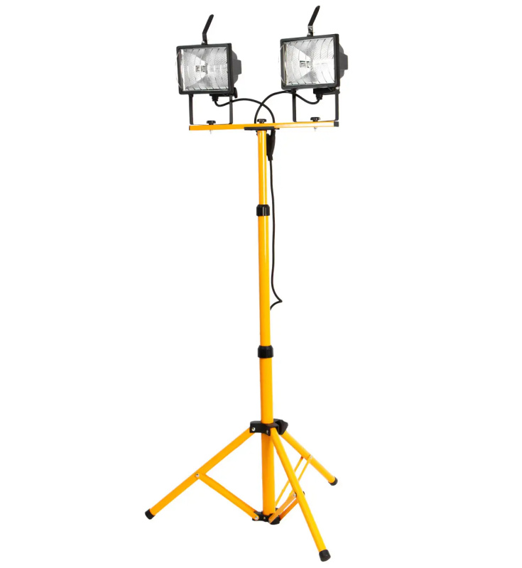 Halogenový reflektor, 2×400 W, se stojanem - HT440263