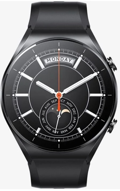 Chytré hodinky Xiaomi Watch S1 BHR5559GL / 46 mm / GPS / Stainless Steel Case & Leather Band / Black Varianta: ivi1