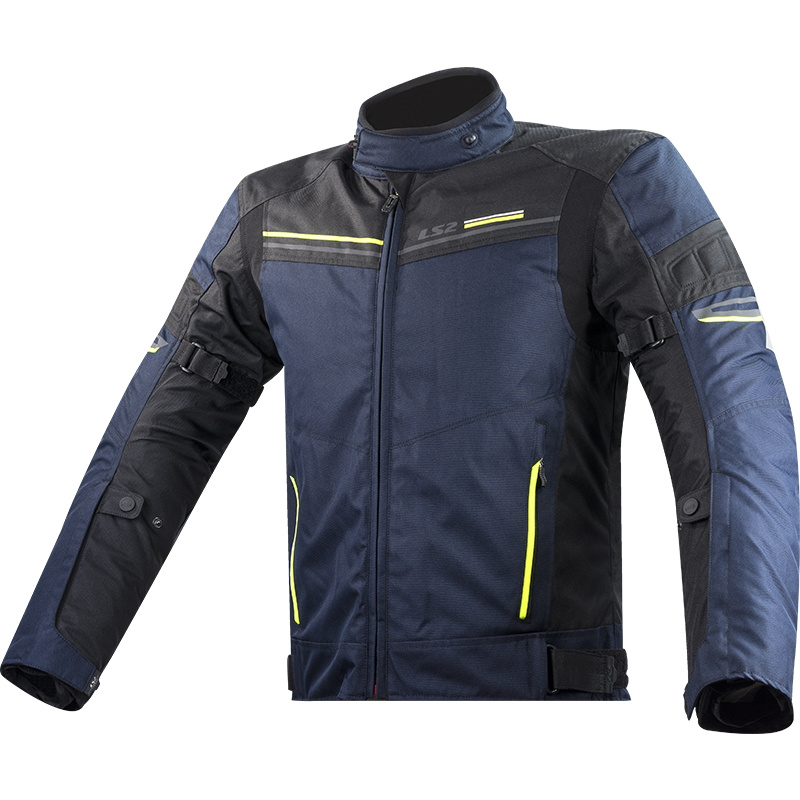 Pánská moto bunda LS2 Shadow Man Blue Black modro-černá 3XL