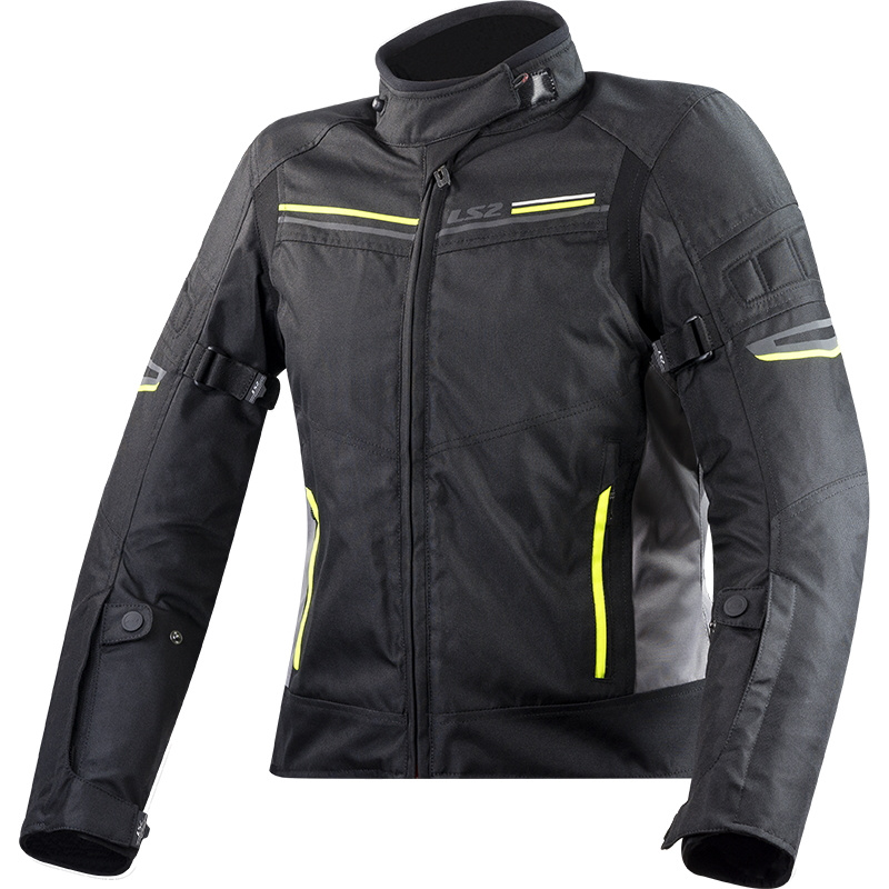Dámská moto bunda LS2 Shadow Lady Black Titan černo-šedá XL