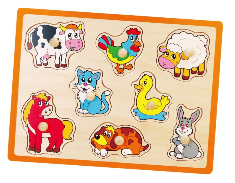 Viga puzzle s úchyty Farma