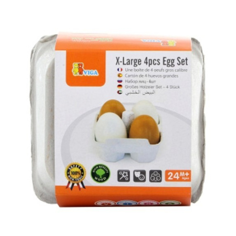 Dřevěná vajíčka 4 ks