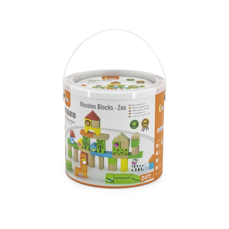 Viga kostky Viga Farma 50 dílů Multicolor