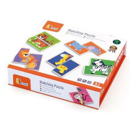 Viga Toys skládačka divoká zvířata