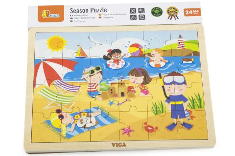Viga puzzle roční období léto