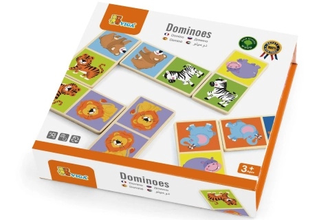 Viga Dřevěné domino Divoká zvířátka