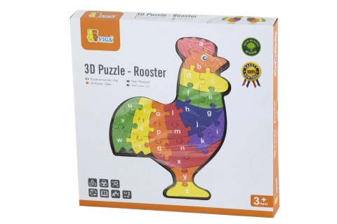 Viga puzzle Kohout s abecedou