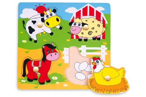 Viga vkládačka zvířátka na farmě