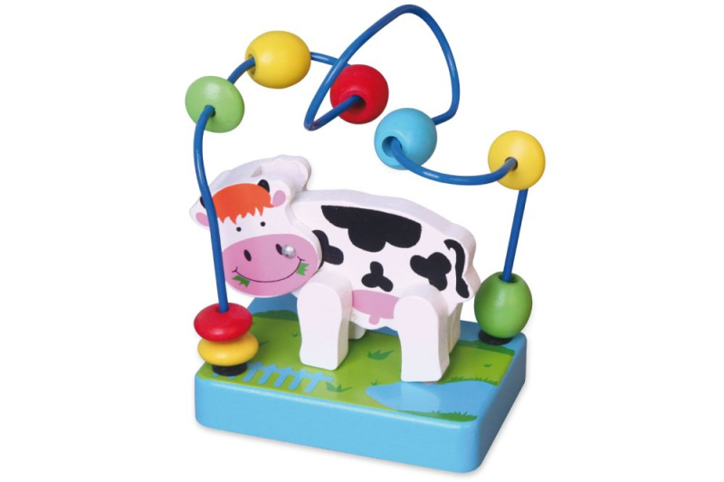 Viga edukační labyrint kravička