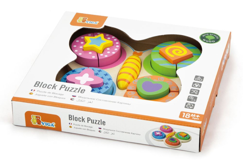 Viga skládačka Motýlek 20 x 20 cm